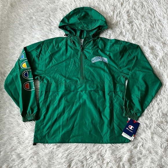 Champion Women’s Packable windbreaker Jacket in Emerald Green size Small - Picture 2 of 11
